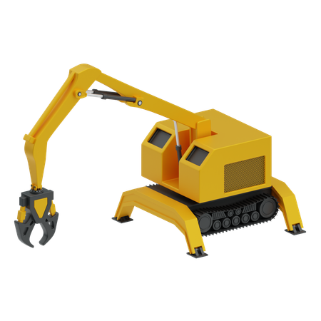 Demolition robot  3D Icon