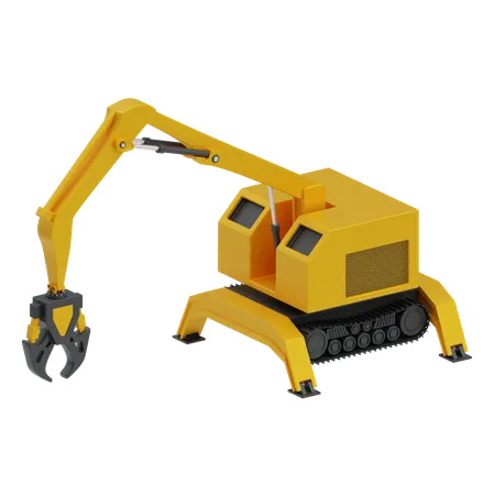 Demolition robot  3D Icon