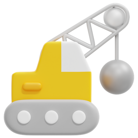 Demolition Truck  3D Icon