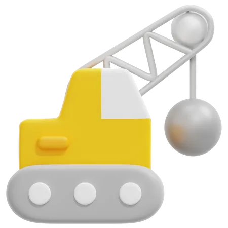 Demolition Truck  3D Icon