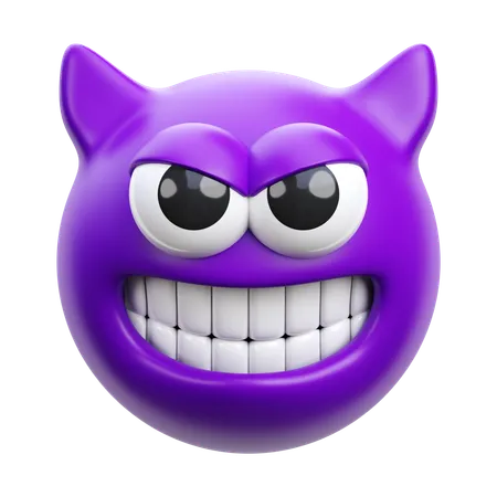 Demon Emoji 3 D Render Icon Illustration 3D Icon
