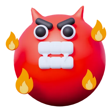Demon Emoji  3D Icon