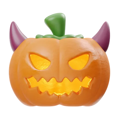 Demon Pumpkin  3D Icon