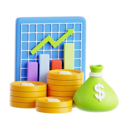 Demonstração financeira  3D Icon