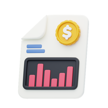 Declarações financeiras  3D Icon