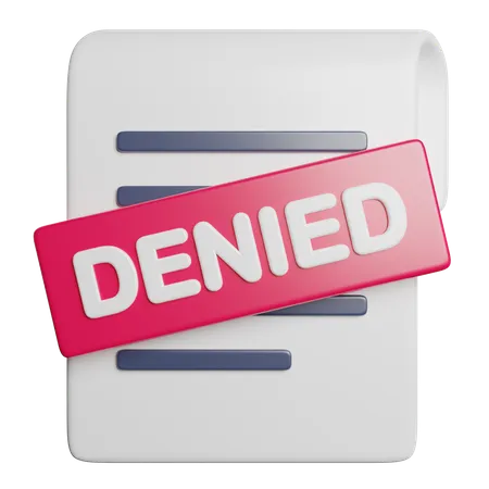 Denied Block Cancel 3D Icon