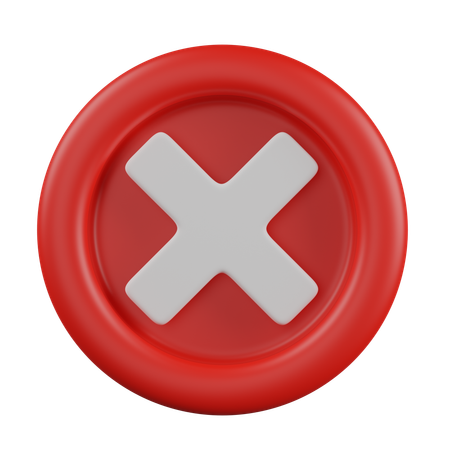 Denied  3D Icon