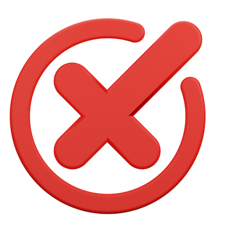 Denied Symbol  3D Icon