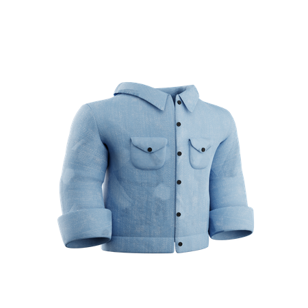 Denim Shirt  3D Icon