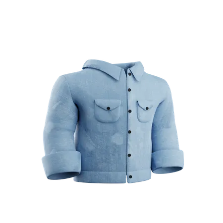 Denim Shirt  3D Icon