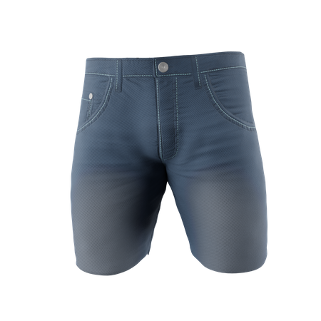 Denim Short Pants  3D Icon