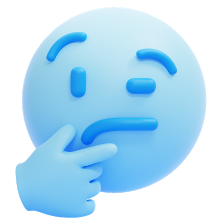 Denke Emoji  3D Icon