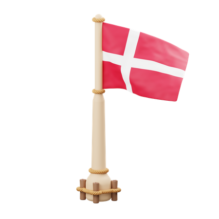 Denmark Flag 3D Icon