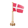 denmark flag 3d
