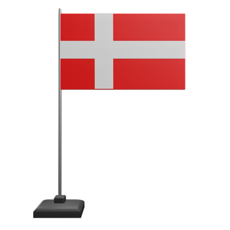 덴마크 국기  3D Icon