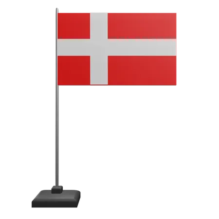 덴마크 국기  3D Icon