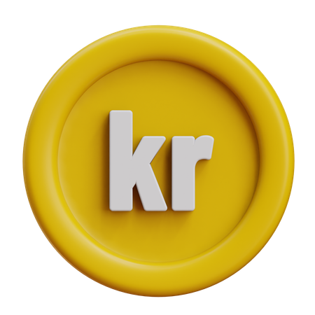 Denmark Krone  3D Icon