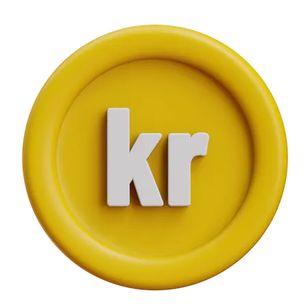 Denmark Krone  3D Icon