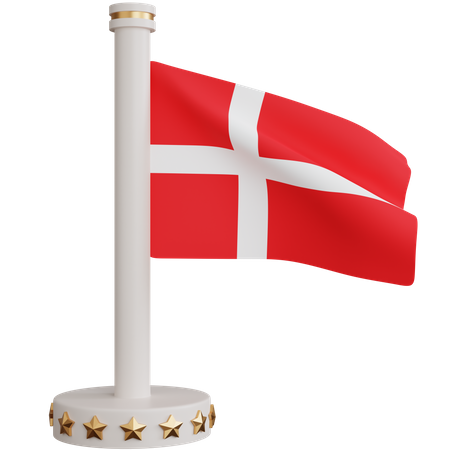 Denmark National Flag  3D Icon