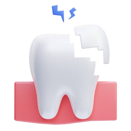 Dent cassée  3D Icon