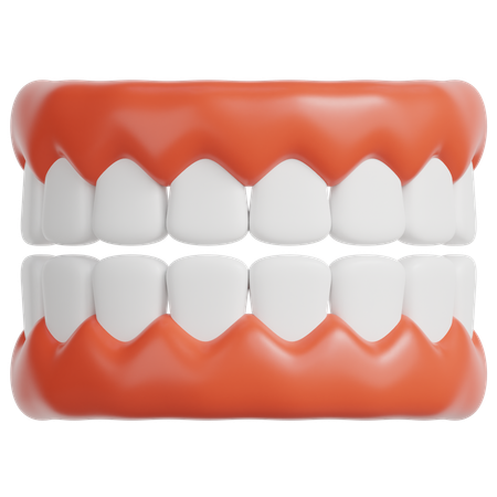 Dentadura  3D Icon