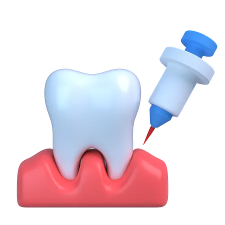 치과 마취  3D Icon