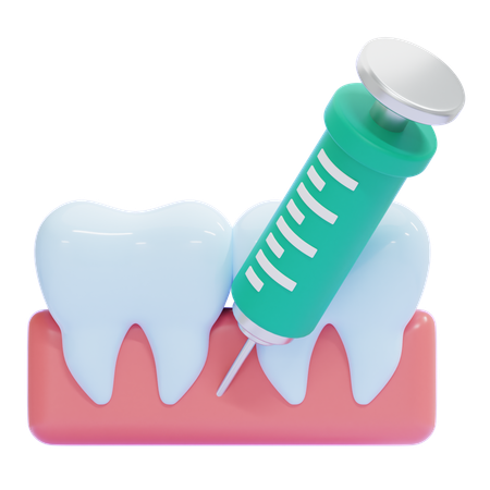 Dental Anesthesia  3D Icon