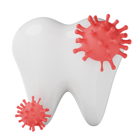 Dental bacteria  3D Icon