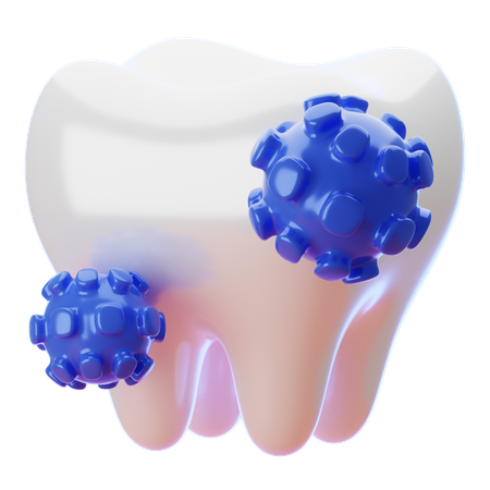 Dental Bacteria  3D Icon