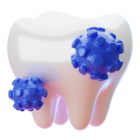 Dental Bacteria  3D Icon