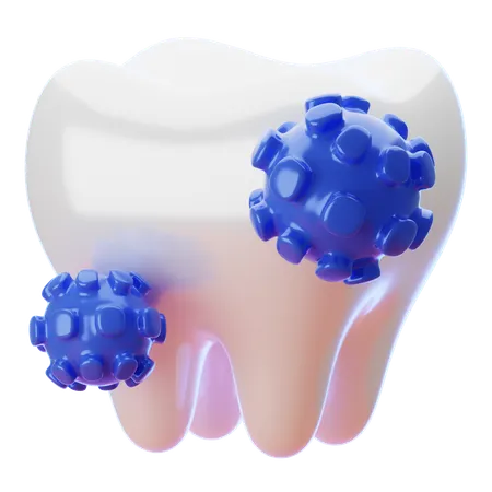 Dental Bacteria  3D Icon