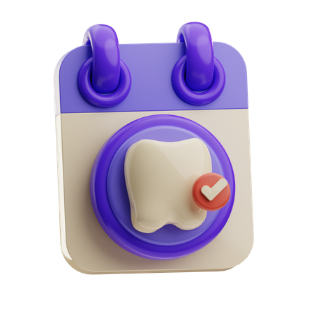 Dental calendar  3D Icon