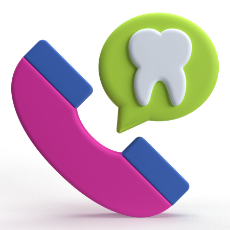 Dental call  3D Icon