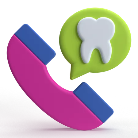 Dental call  3D Icon