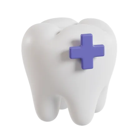 3 D Medical Tooth Icon Changeable Color In Photoshop 3D Illustration