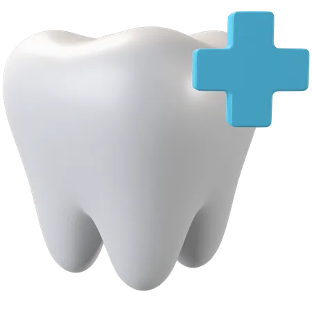 Tooth 3 D Icon Editable Color 3D Illustration