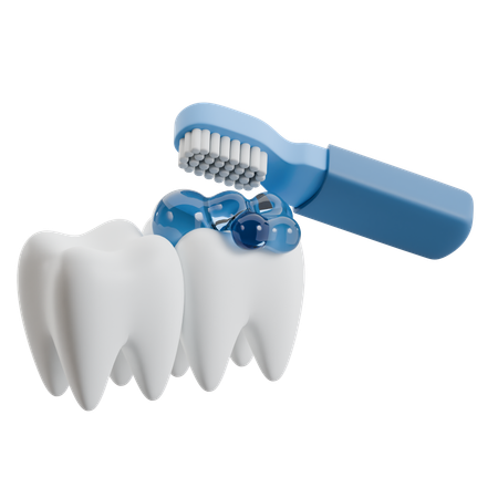 Dental Care Brush  3D Icon