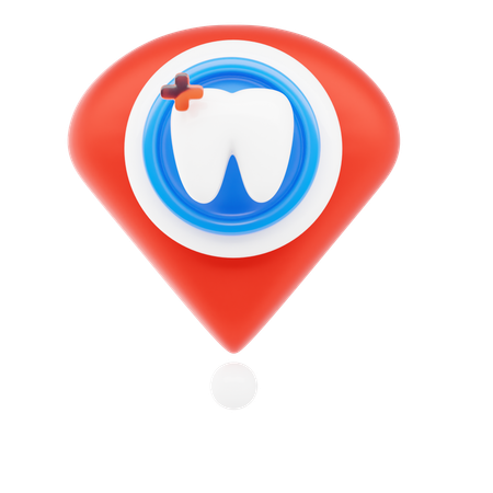 Dental Care Pin  3D Icon