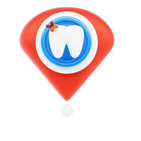 Dental Care Pin  3D Icon