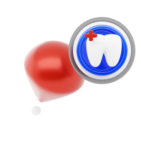 Dental Care Pin  3D Icon