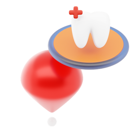 Dental Care Pin  3D Icon