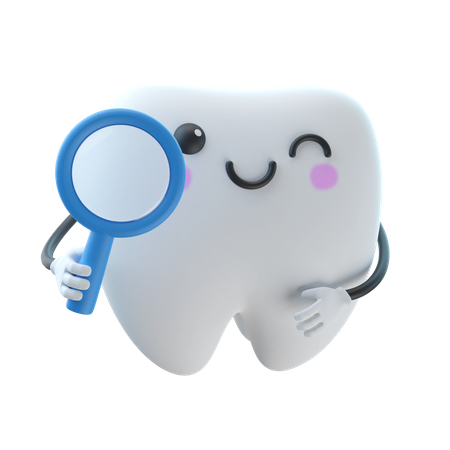 Dental Check Up 3D Illustration