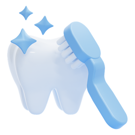 Dental Cleaning  3D Icon