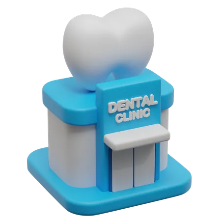 Dental Clinic From Dentist 3 D Icon 3D Icon