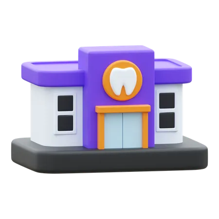 Dental Clinic  3D Icon