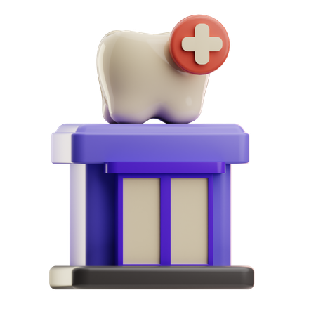 Dental Clinic  3D Icon