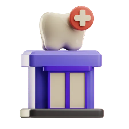 Dental Clinic  3D Icon