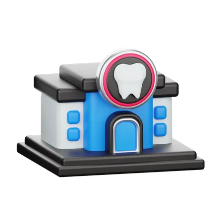 Dental Clinic  3D Icon