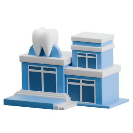 Dental Clinic Building  3D Icon