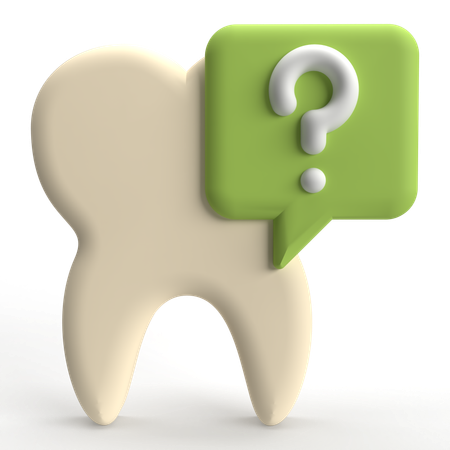 Preguntas frecuentes dentales  3D Icon
